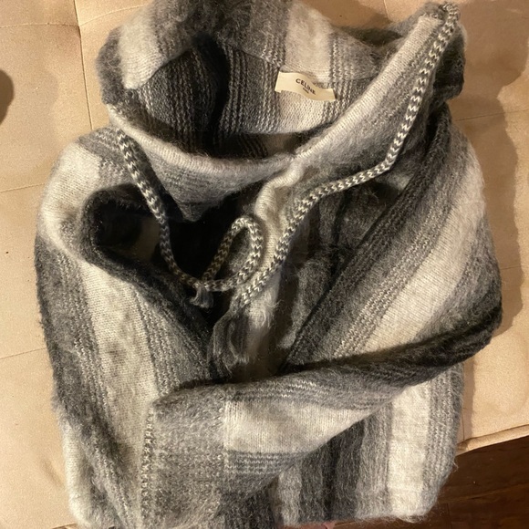 Celine Baja Striped Sweater Hoodie AUTHENTIC - Picture 2 of 4